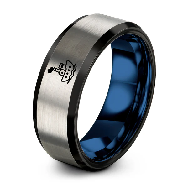 Black Blue Grey Tungsten