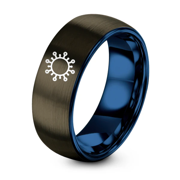 Blue Gunmetal Tungsten