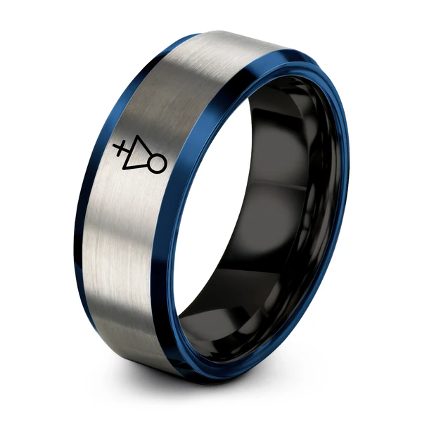 Black Blue Grey Tungsten