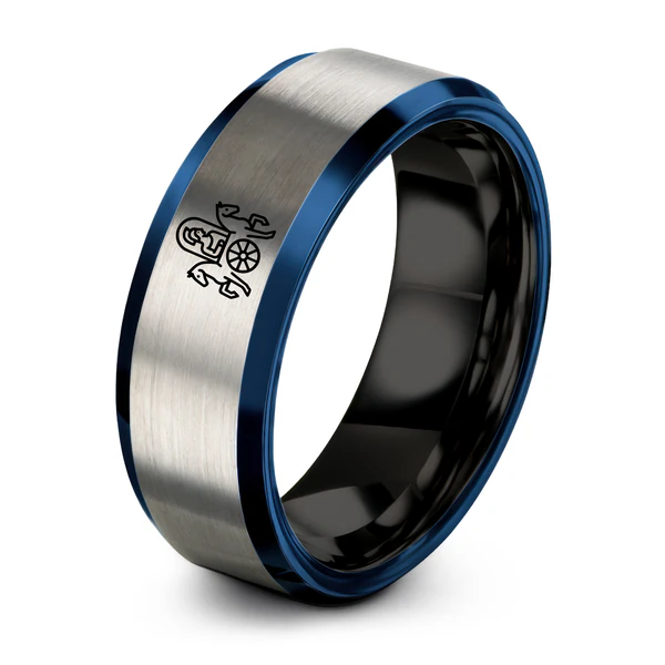 Black Blue Grey Tungsten