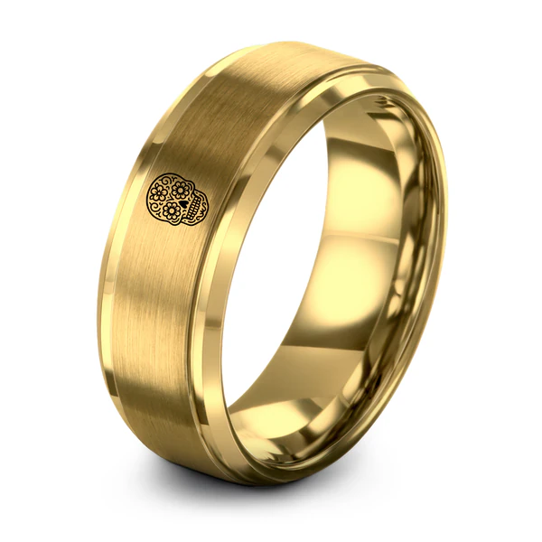 11- Yellow Gold Tungsten