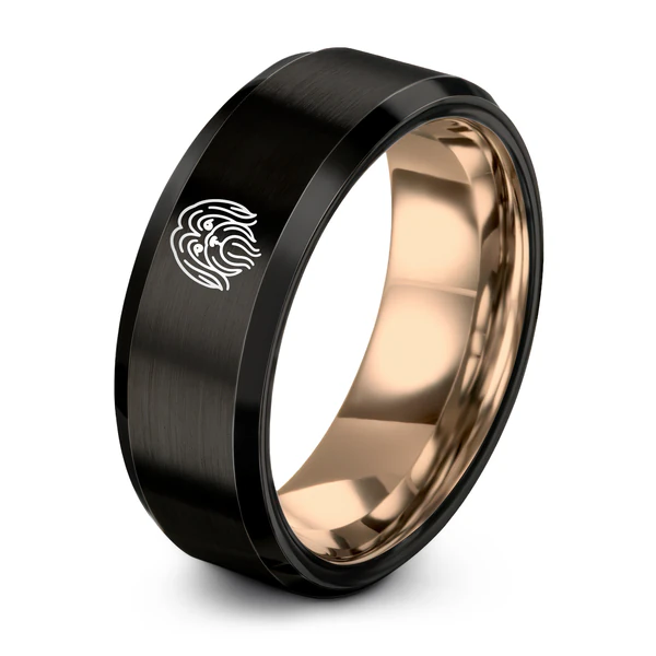 Rose Gold Black Tungsten