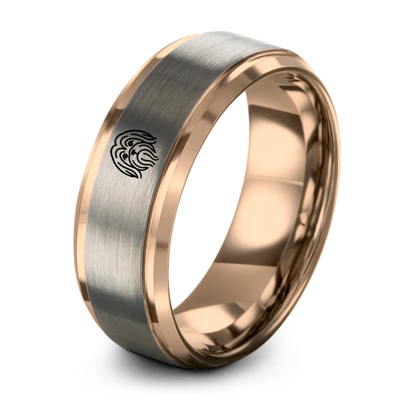 Rose Gold Grey Tungsten